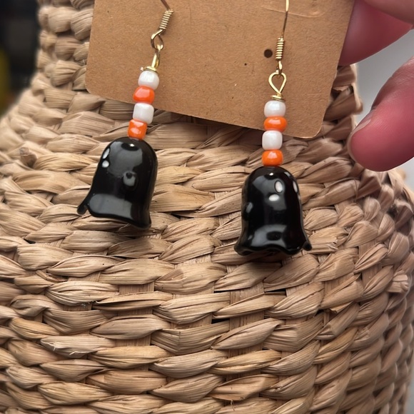 Handmade Ghost Dangle Earrings $8 or 3 for $15 - Picture 2 of 3